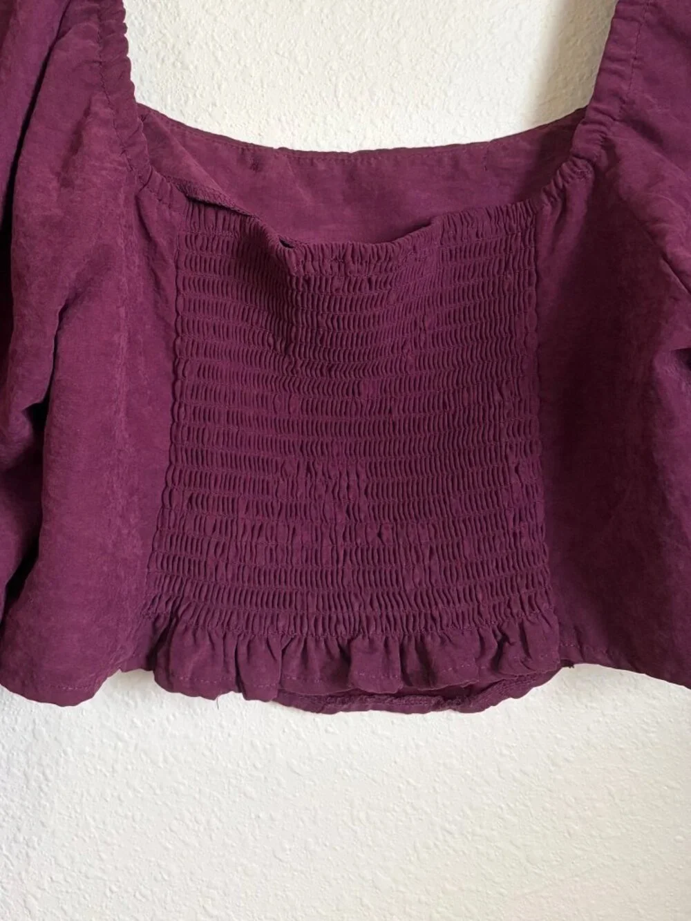 Kirious LA Corset Style Crop Top – Burgundy Wine – Juniors XL - Picture 7 of 7